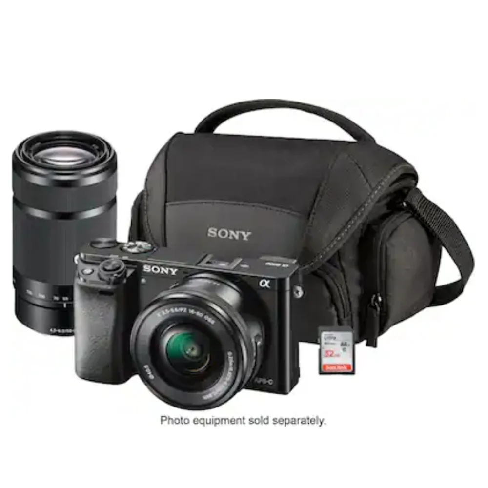 SONY LCS-U21 Camera Carying Case Black Soft NEW